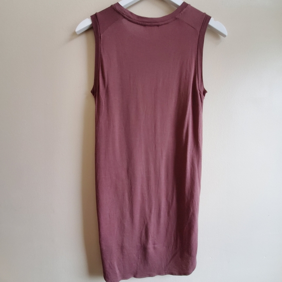 Wilfred burgundy jersey sleeveless jersey side slit, XS size - Picture 3 of 5